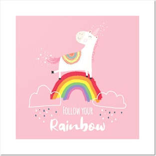 Follow your Rainbow Posters and Art